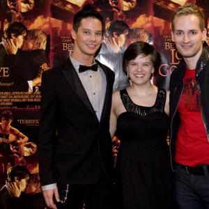 WriterDirector Casper Andreas with stars Jane Elliott and Rob Harmon at the Theatrical Opening of Between Love  Goodbye at Clearview Cinemas in New York January 2009