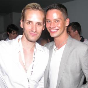 Writer/Director Casper Andreas and star Rob Harmon at the New York premiere party for 