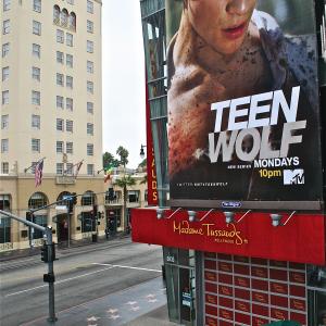 Teen Wolf Hollywood Blvd Billboard Russell Mulcahy, Joe Genier, Jeff Davis & Tim Andrew