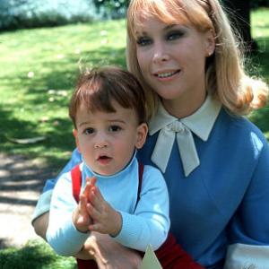 Barbara Eden with her son Matthew Ansara at age 15 months 1966