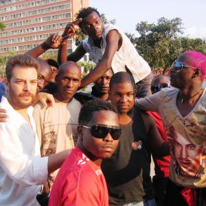 Jorge Antnio with SeBem crew in KuduroFogo no Museke set 2007