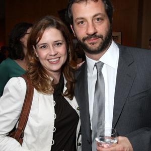 Judd Apatow and Jenna Fischer