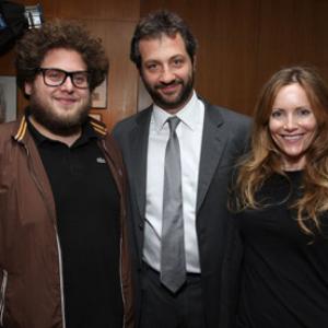 Leslie Mann Judd Apatow and Jonah Hill