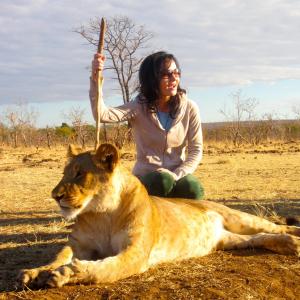 Gina Aponte' with Lion from 