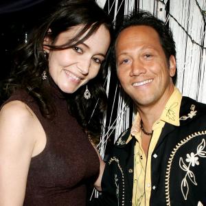 Gina Aponte with Film/Television Star Rob Schneider, in the backstage Royal VIP Palace, ACM-Academy of Country Music Awards, Mandalay Bay, Las Vegas