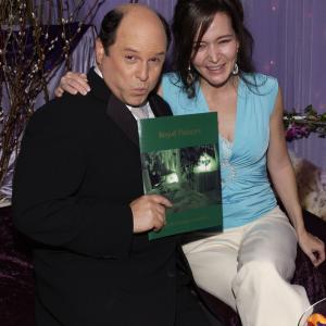 Gina Aponte' with Film/TV Star Jason Alexander (Seinfeld), inside backstage VIP Royal Palace at the People's Choice Awards, Los Angeles. Unretouched Photo.