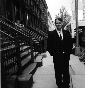 As Christopher Isherwood on location in Harlem New York in Capote