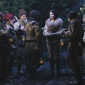 Still of Lee Arenberg Ginnifer Goodwin and Gabe Khouth in Once Upon a Time 2011