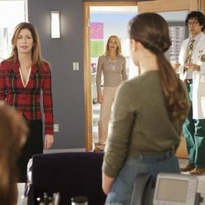 Still of Dana Delany, Jeri Ryan, Geoffrey Arend and Mary Mouser in Body of Proof (2011)