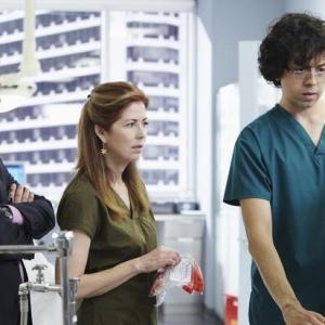 Still of Dana Delany Geoffrey Arend and Nic Bishop in Body of Proof 2011