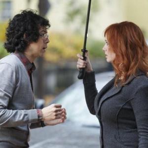 Still of Geoffrey Arend and Christina Hendricks in Body of Proof 2011
