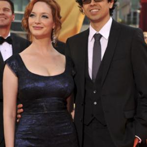 Geoffrey Arend and Christina Hendricks at event of The 61st Primetime Emmy Awards 2009