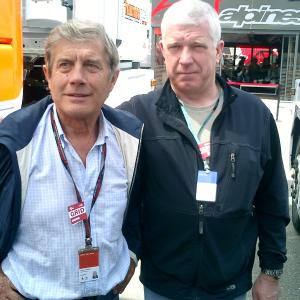 Andy with 15 Time World Motorcycle GP Champion Giacoma Agostini in Italy