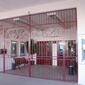 Front entrance to the Boulder Theatre which Desi purchased in 1998 and remodeled from a movie theatre built in 1932 into a live theatre