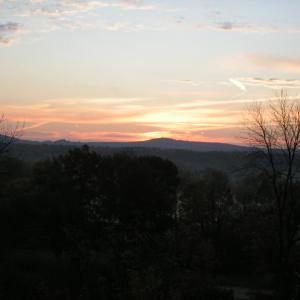 A sunrise in New York from the top of my hill.