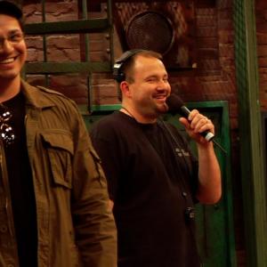 Stage Managers Johnny Arreola  Todd Schultz at The Jerry Springer Show
