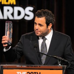 Director Kevin Asch accepts an award onstage at IFPs 20th Annual Gotham Independent Film Awards at Cipriani Wall Street on November 29 2010 in New York City
