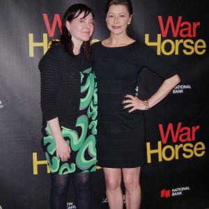 Angela Asher and Penny Noble Opening Night of War Horse