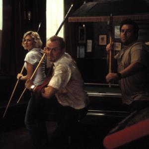 Still of Kate Ashfield, Nick Frost and Simon Pegg in Shaun of the Dead (2004)