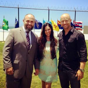With former SEAL Rob DuBois and Melanie Luttrell (Marcus's wife) at the Naval Special Warfare Change of Command ceremony in Coronado, CA. 6.21.13