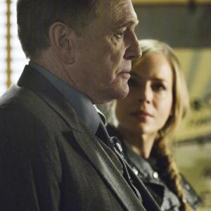 Still of Julie Benz and William Atherton in Defiance 2013