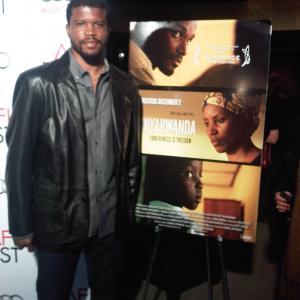 Sharif Atkins at the AFI Fest for the Premiere of KINYARWANDA.