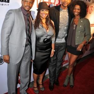 Sharif Atkins Lalah Hathaway Mark Curry and Vanessa Williams at Lalah Hathaways Where it All Begins 2011 album release party