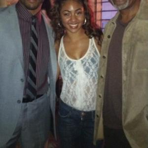 Sharif Atkins James Pickens and Chelsea Tavares at Lalah Hathaways Where it All Begins 2011 album release party