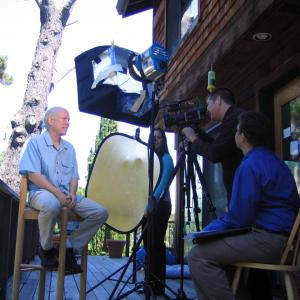 Bill Atkinson being interviewed by Vincent Vittorio in Silicon Valley, California.