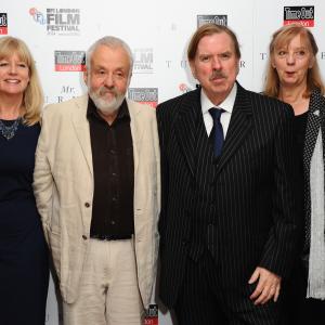 Timothy Spall, Mike Leigh, Dorothy Atkinson, Georgina Lowe, Martin Savage and Ruth Sheen at event of Mr. Turner (2014)