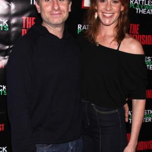 with wife Kate Nowlin at The Revisionist opening night