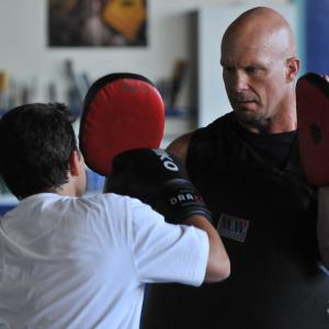 Still of Steve Austin and Daniel Magder in Knockout 2011