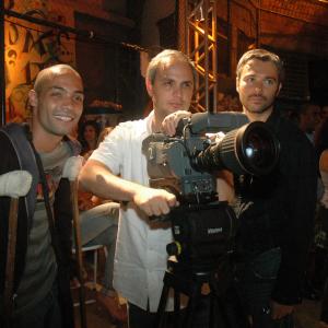 Alexandre Avancini Silvio Guindane and ngelo Paes Leme in A Lei e o Crime TV series 2009