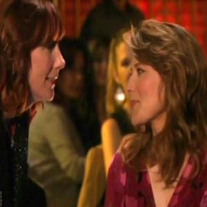 With Lucy Lawless on Parks and Recreation