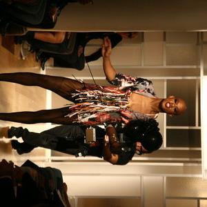 Kevin Aviance performs on runway of Jack Bond fashion show for Michael Lucas La Dolce Vita