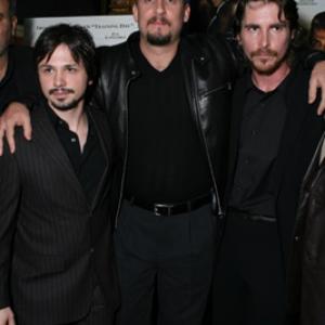 Christian Bale, David Ayer and Freddy Rodríguez at event of Harsh Times (2005)