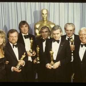 Farrah Fawcett Nick Allder Dennis Ayling HR Giger Brian Johnson Carlo Rambaldi and Harold Russell at event of The 52nd Annual Academy Awards 1980