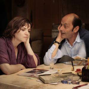 Still of Jean-Pierre Bacri and Agnès Jaoui in Parlez-moi de la pluie (2008)