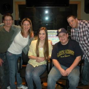 Nick Bailey with the Leaving Hollywood music video teamLenny Goldsmith Vicki Goldsmith Tiffany Alvord and Tom Townsend