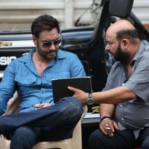 Discussing a project with Boss Mr.Devgn.