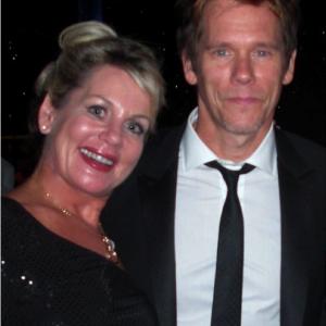 Kevin Bacon  Kandra King pictured at the 61st Primetime Emmy Awards!
