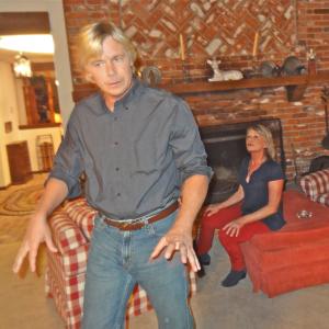 Henry Christopher Atkins being tested to his limits by his wife Ellen Kandra King during the filming of Lake of Fire 2014