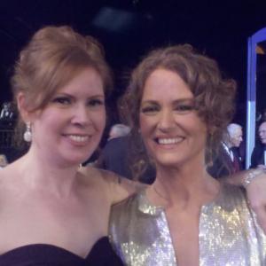 with co-star Melissa Leo (Academy Award winner for her performance as the mother in 'The Fighter')