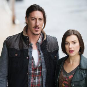Still of Eric Balfour and Emma Lahana in Haven 2010