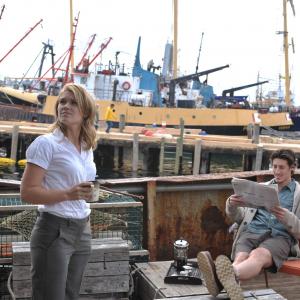 Still of Eric Balfour and Emily Rose in Haven 2010