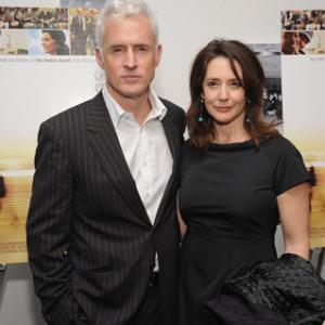 Talia Balsam and John Slattery at event of The Visitor 2007