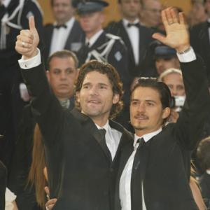 Eric Bana and Orlando Bloom at event of Troy (2004)