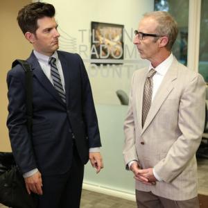 Still of Adam Scott and Bob Bancroft in Parks and Recreation (2009)