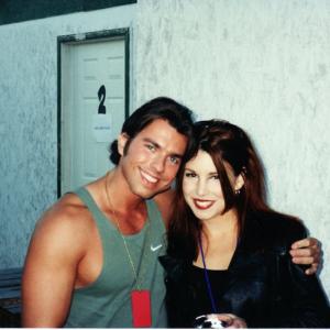 Lee Aaron & I---while working with Def Leppard summer of '99
