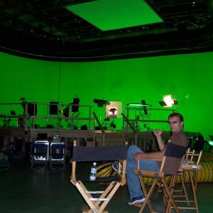 DP with very large green screen